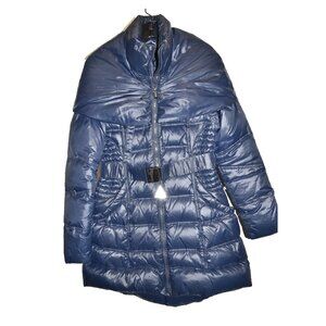 $2200 MONCLER BELLETTE PUFFER PARKA DOWN FILL COAT BLUE NAVY 0 0-2 US